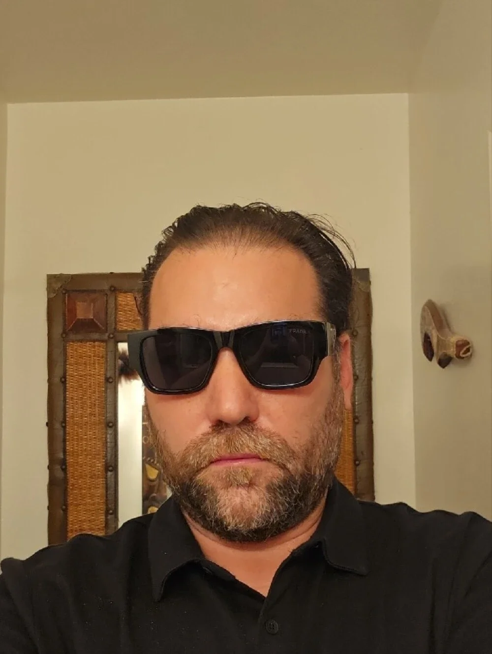 AUTH Prada Black Sunglasses with CoA